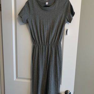 Old Navy grey midi dress